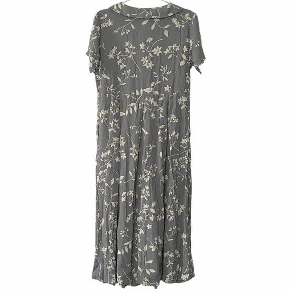 Smith & Hawken Floral Button Down Midi Dress - Picture 4 of 5